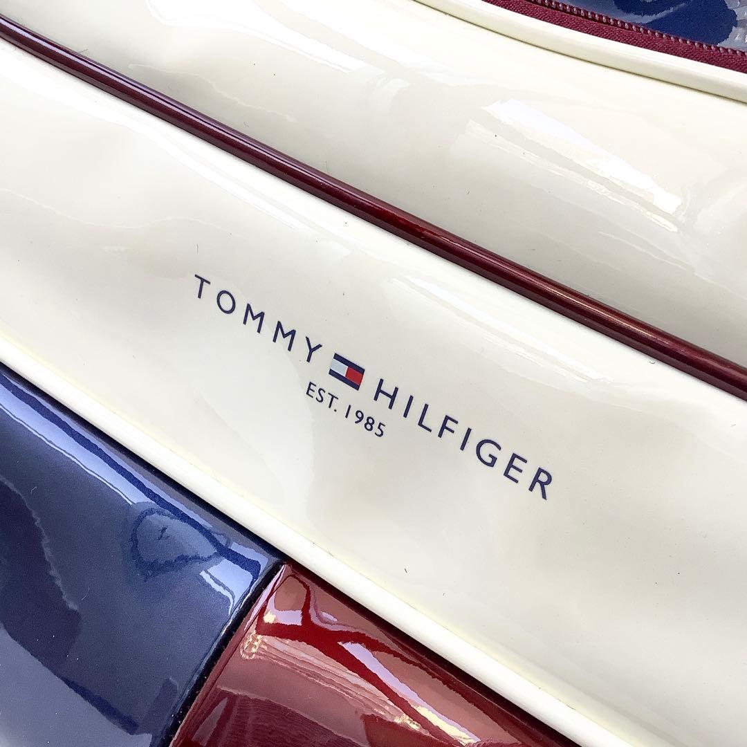 新品★トミーヒルフィガー★ゴルフバッグ エナメル ボストンバッグ