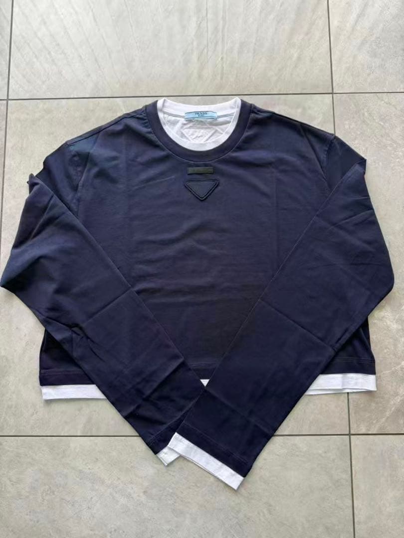 プラダ　PRADA 長袖 ジャージー Tシャツ