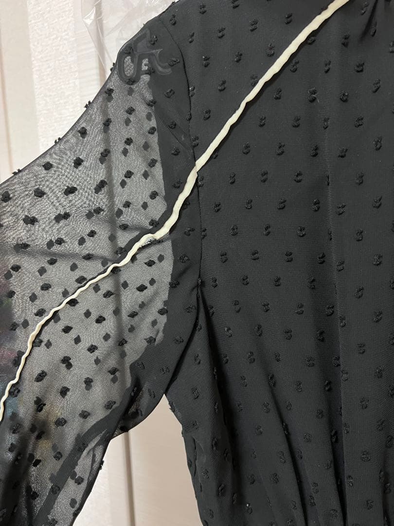 【CLANE】DOT CUT JAQUARD ONE PIECE