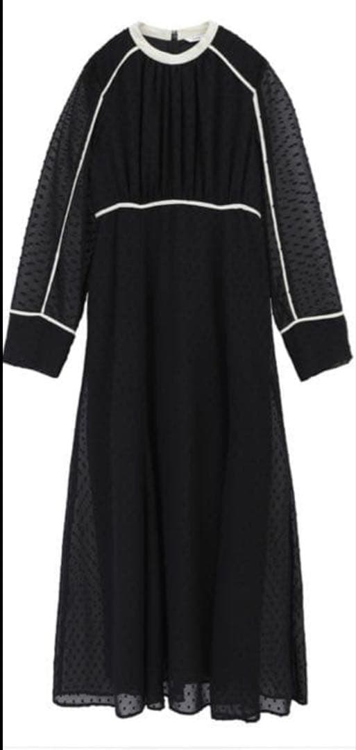 【CLANE】DOT CUT JAQUARD ONE PIECE