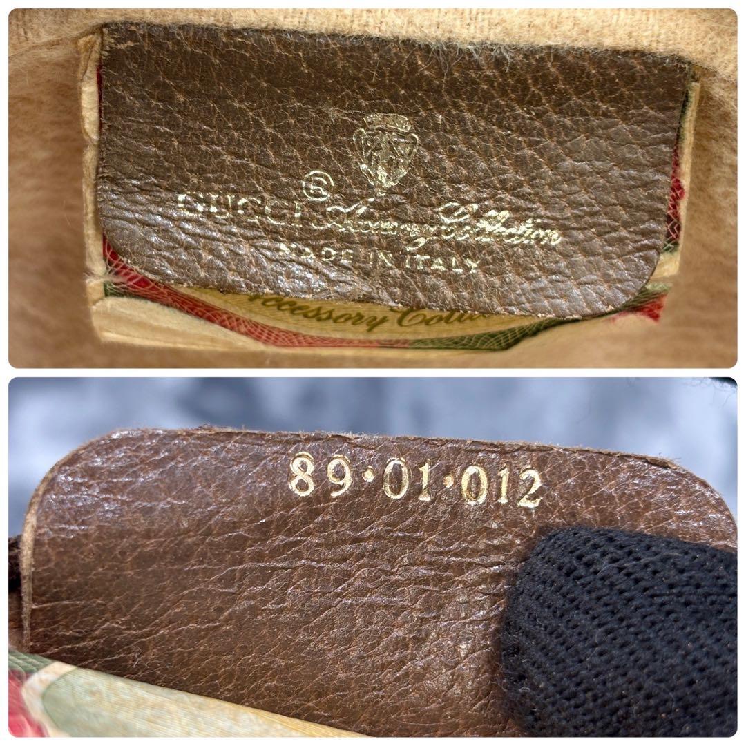 ✨極美品✨GUCCI シェリーライン GG レザー クラッチバッグ ブラウン