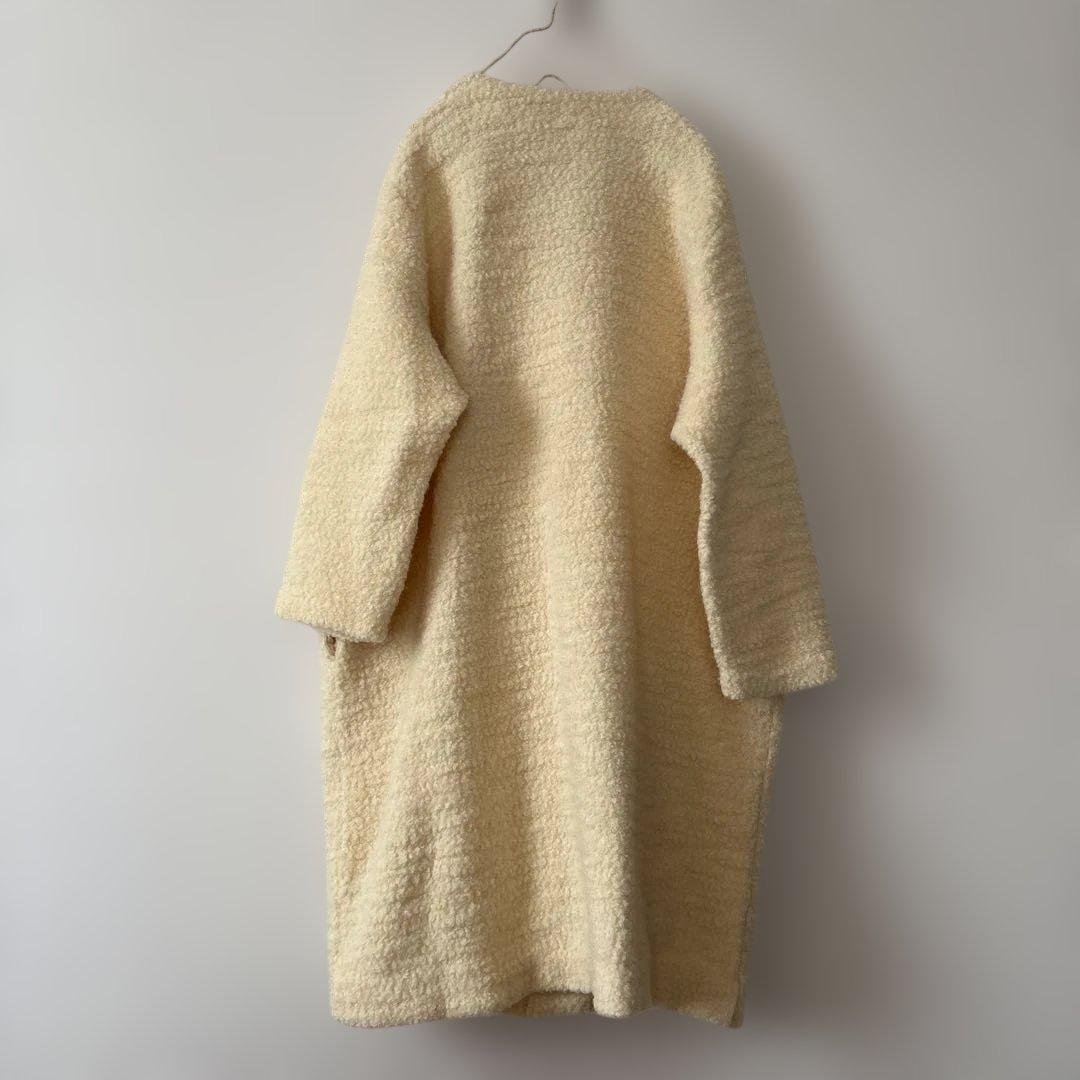 ジャーナルスタンダードluxe ノーカラーブークレーコート