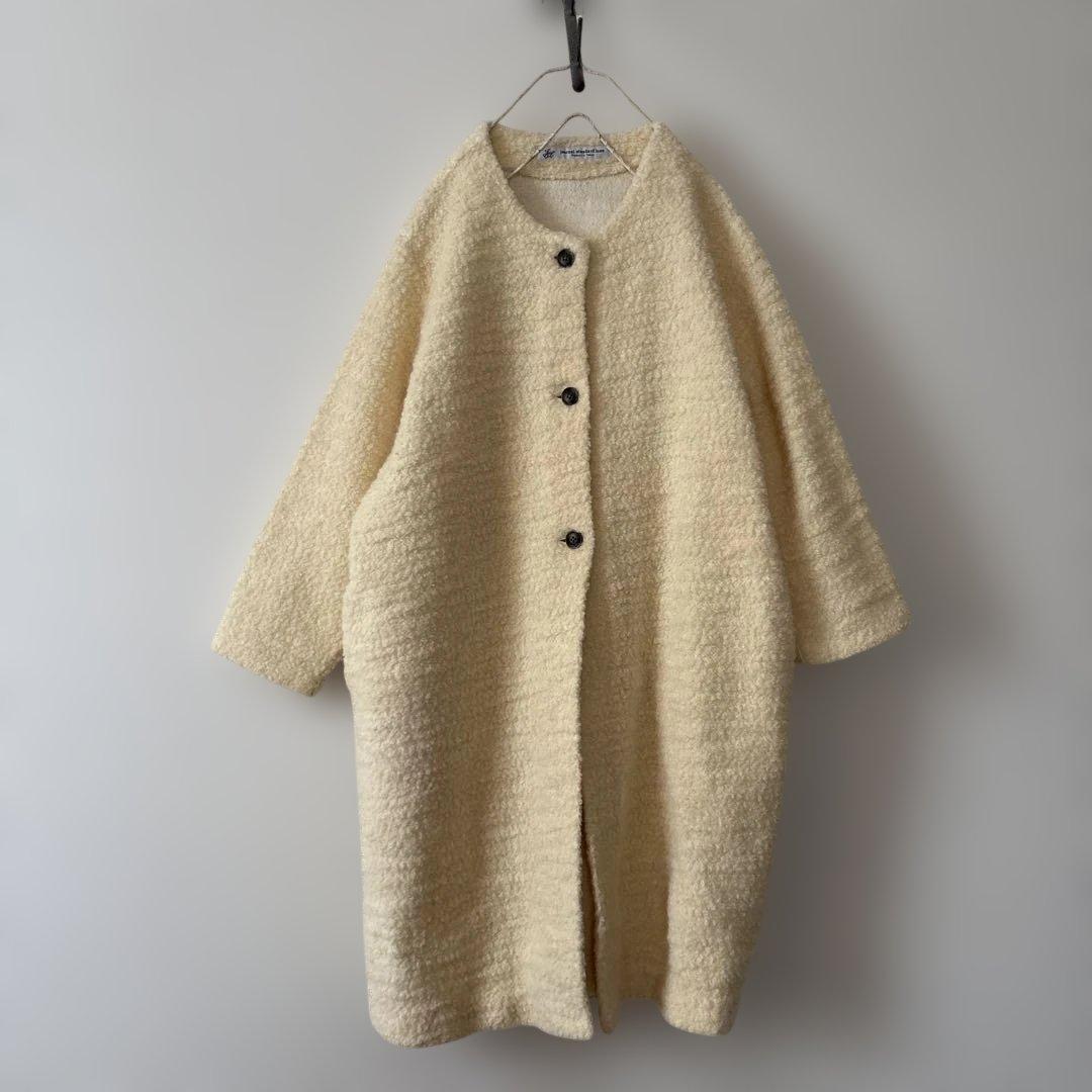 ジャーナルスタンダードluxe ノーカラーブークレーコート