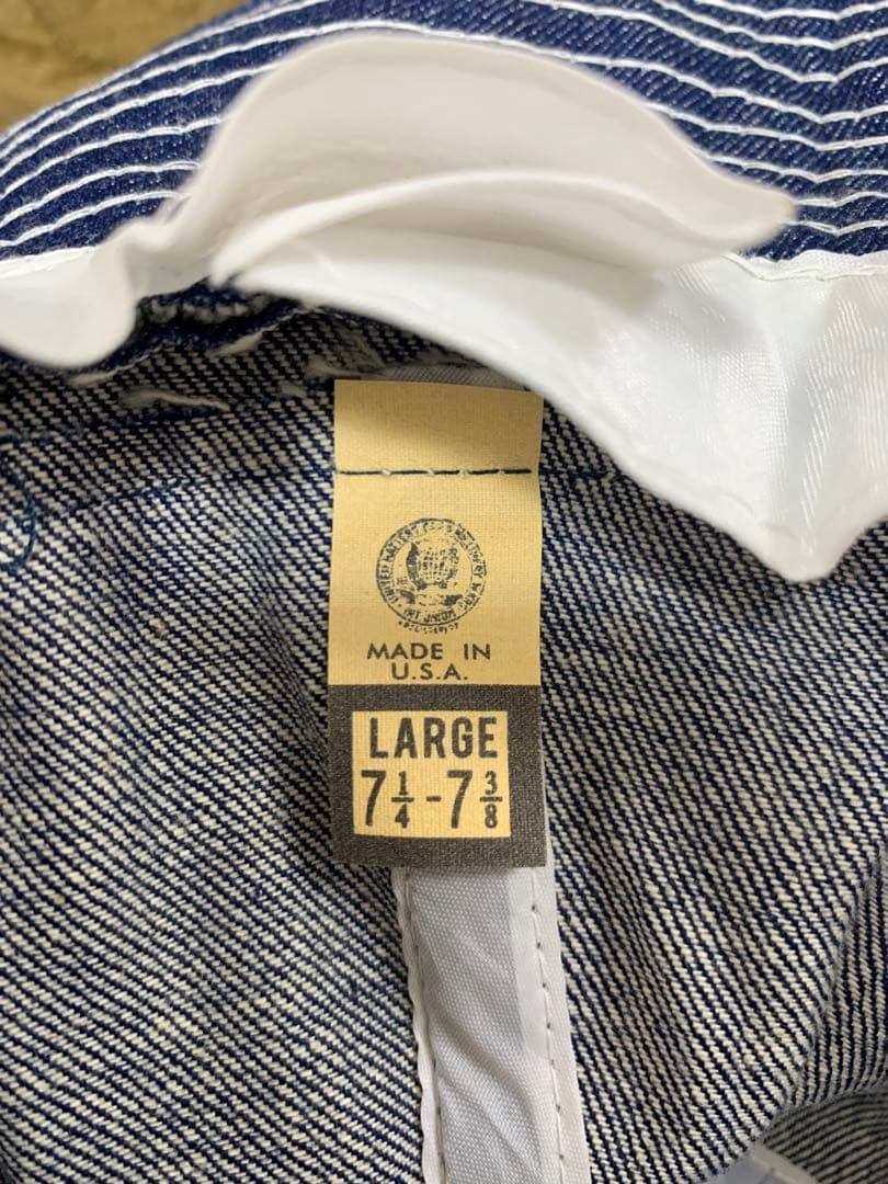 アメリカ製　デッドストック　デニムハット　米軍　アメリカ軍　USARMY M37