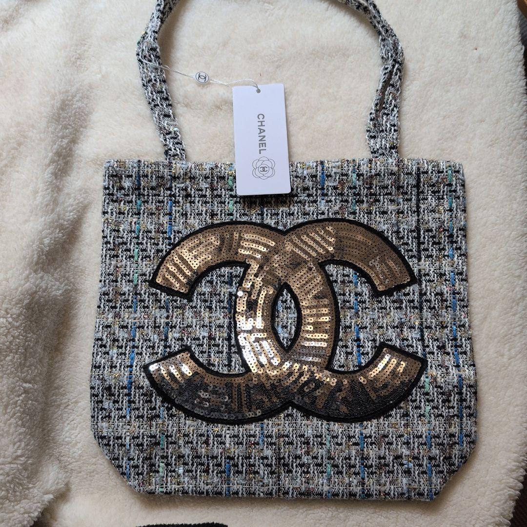 ✴*︎様 CHANEL ツイードトートバッグ スパンコール