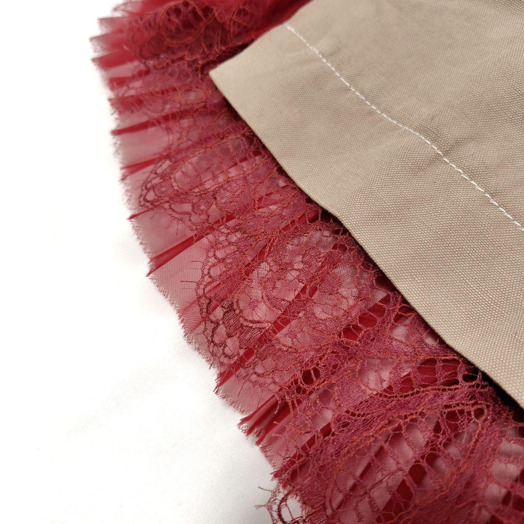 【美品】sacai サカイ プリーツ切替 キュロット風パンツ ドッキング レース