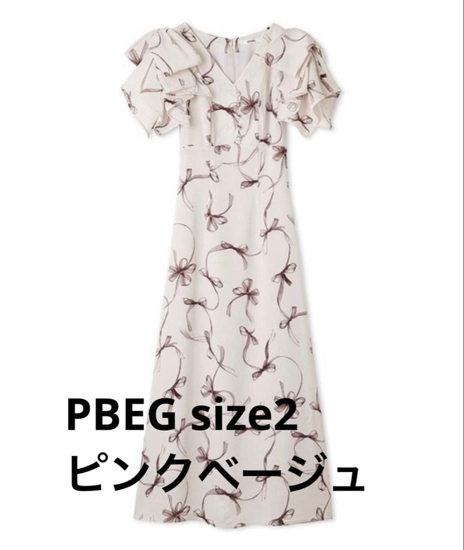 SNIDEL sustainableリボンプリントワンピース PBEG 2