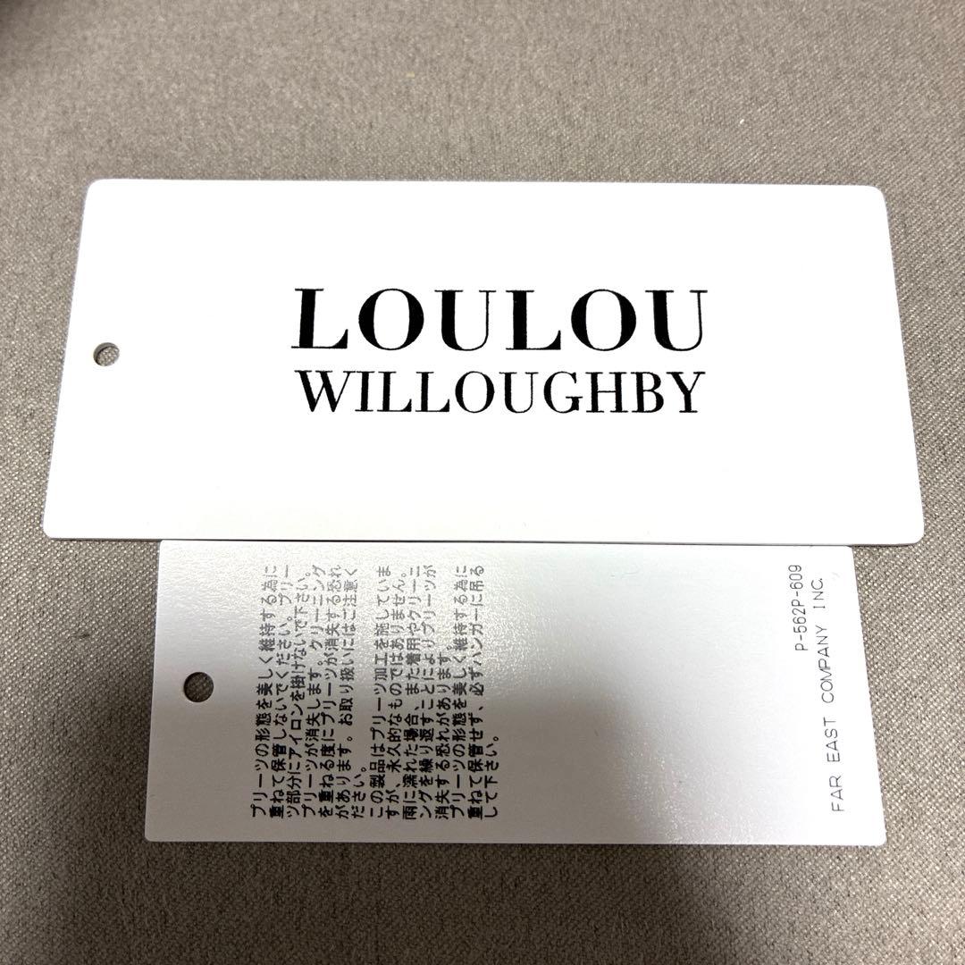 LOULOU WILLOUGHBY ルルウィルビー　ランダムプリーツワンピース