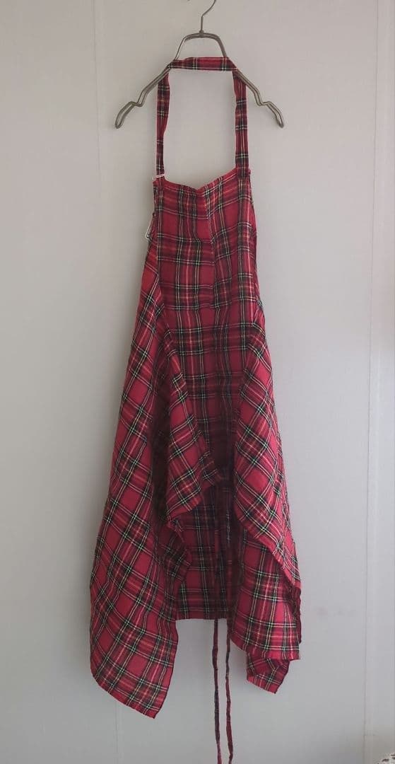 3/31まで　R&D.M.Co-TARTAN CHECK APRON　リネン