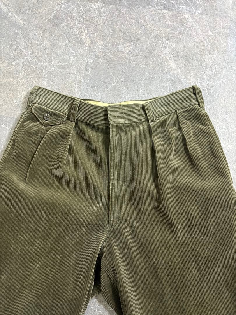 パンツ 90s J.PRESS 2tuck corduroy pants olive