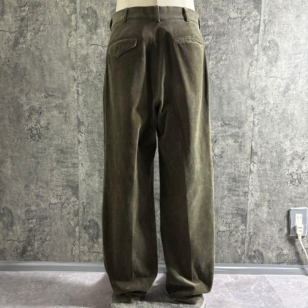 パンツ 90s J.PRESS 2tuck corduroy pants olive
