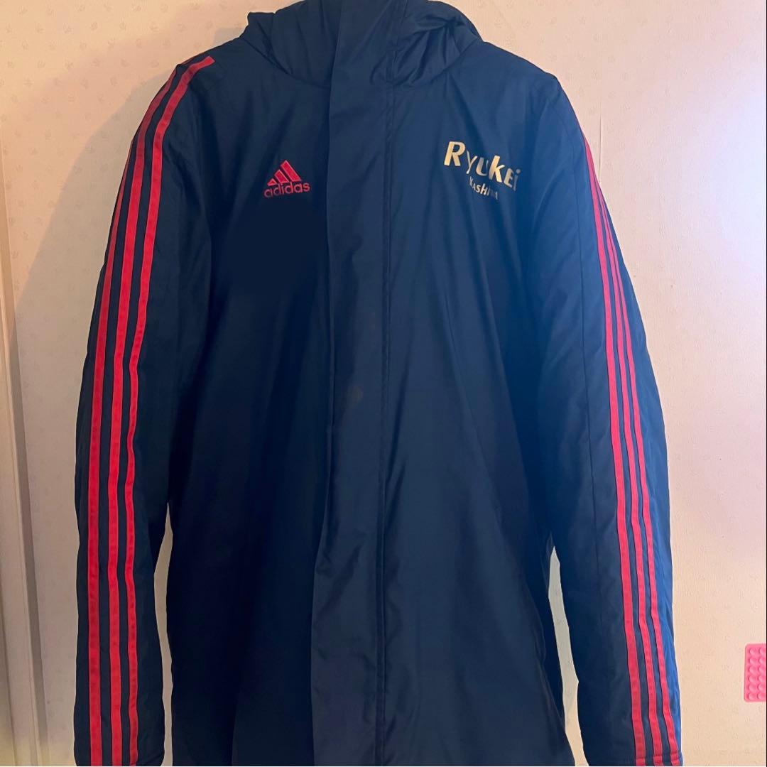 流経大柏高校サッカー部　adidas ベンチコート　[レア]