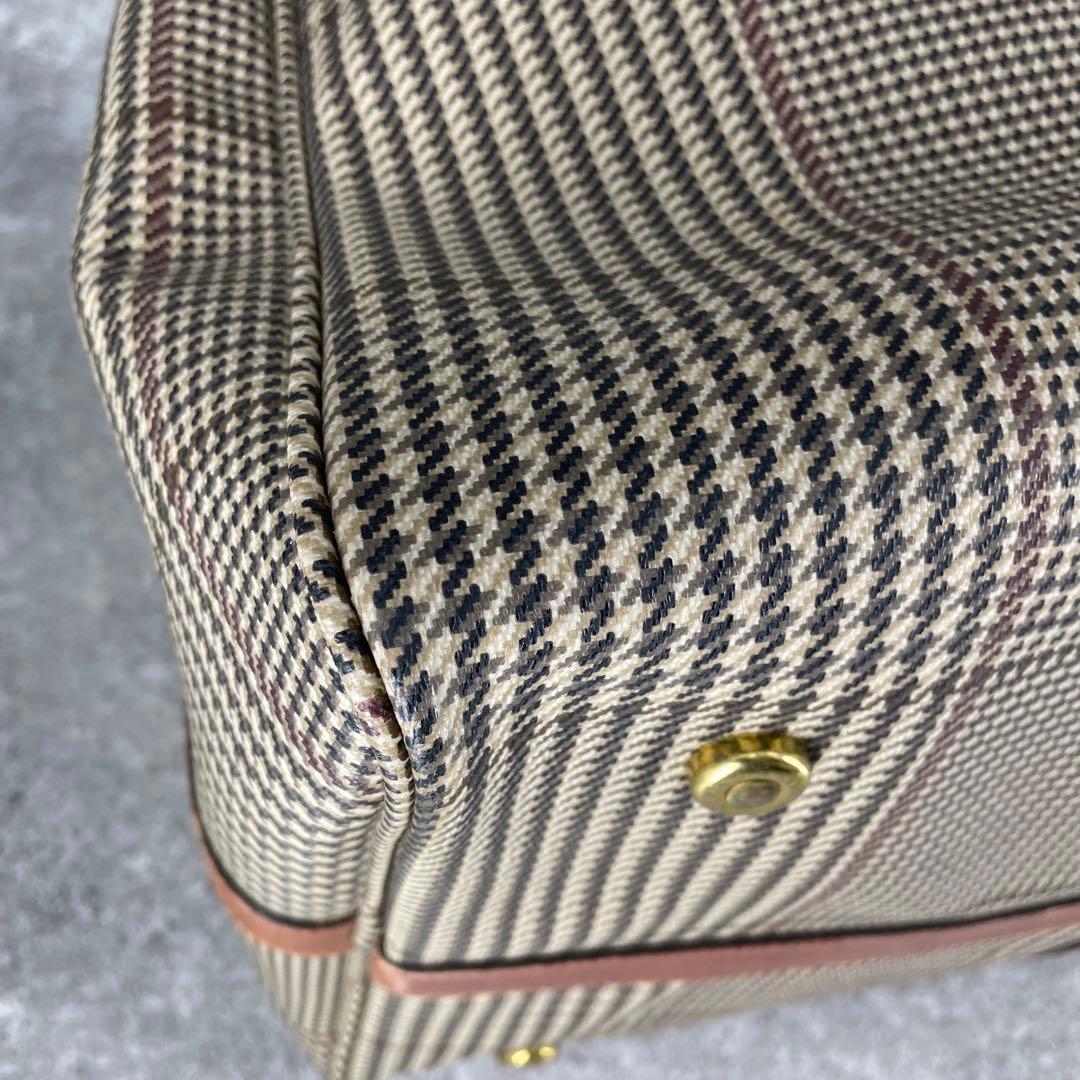 極美品 ヴィンテージ ポロラルフローレン 千鳥格子 チェック ボストンバッグ