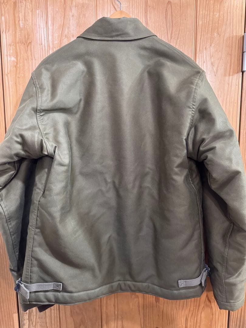 1018バズリクソンズ　A-2デッキ ミリタリージャケット オリーブ