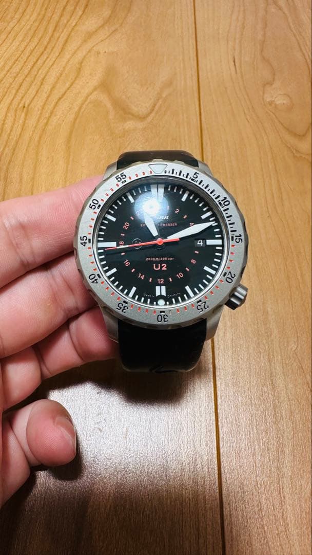 【専用】Sinn U2 ダイバーズウォッチ ラバーベルト