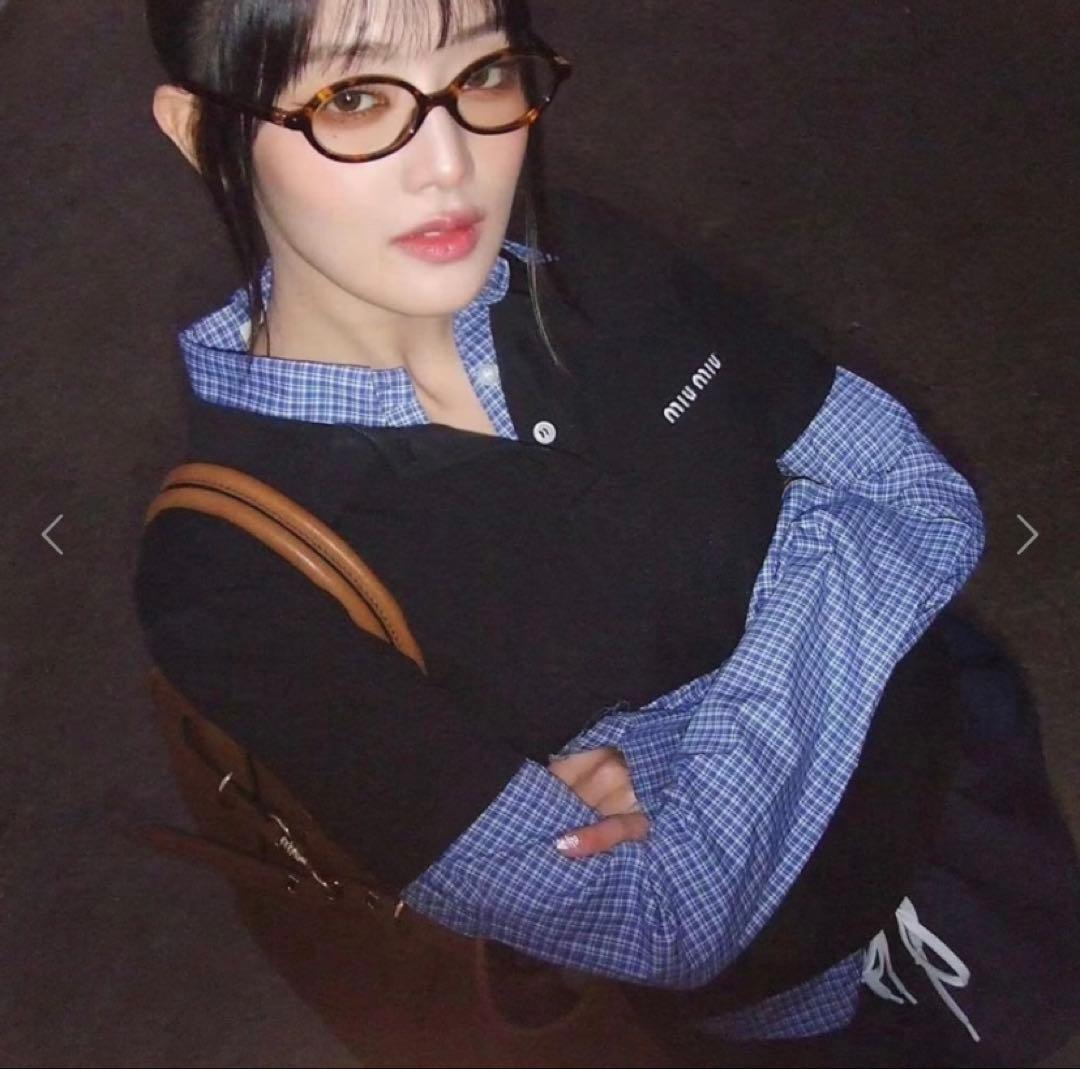 ミュウミュウ(MIU MIU) コットンピケ ポロシャツ XL