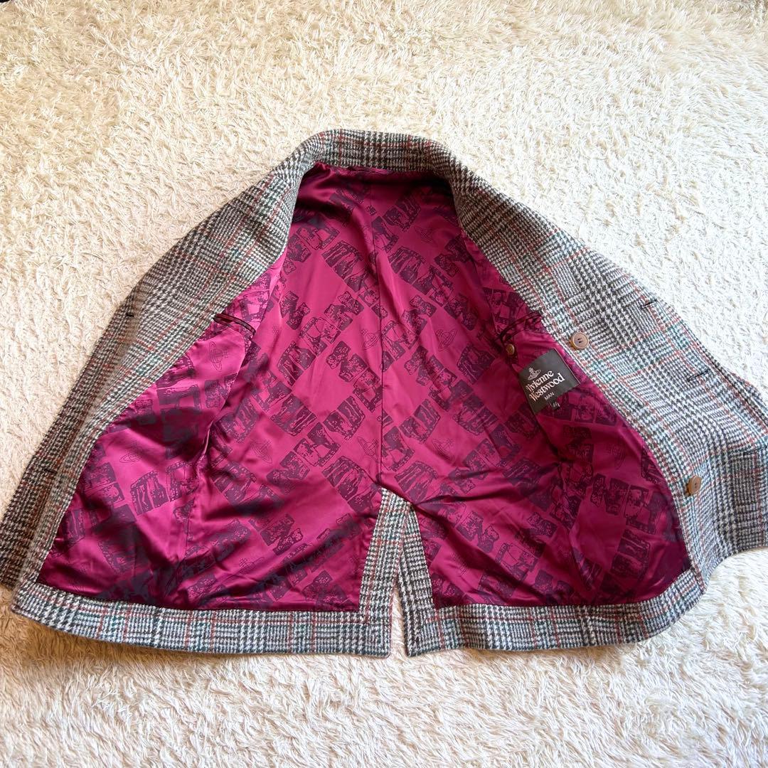 め*か様 【未使用級✨️ヴィヴィアンウエストウッド】 チェック コート オーブ