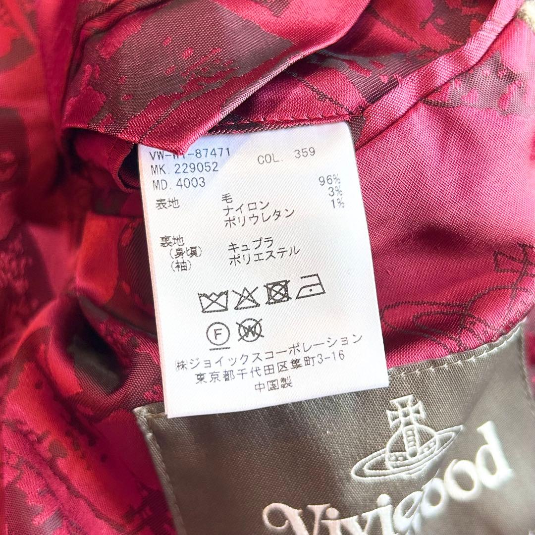 め*か様 【未使用級✨️ヴィヴィアンウエストウッド】 チェック コート オーブ