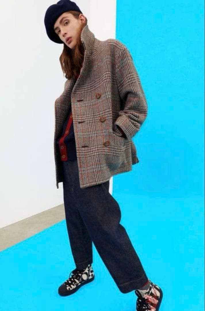 め*か様 【未使用級✨️ヴィヴィアンウエストウッド】 チェック コート オーブ