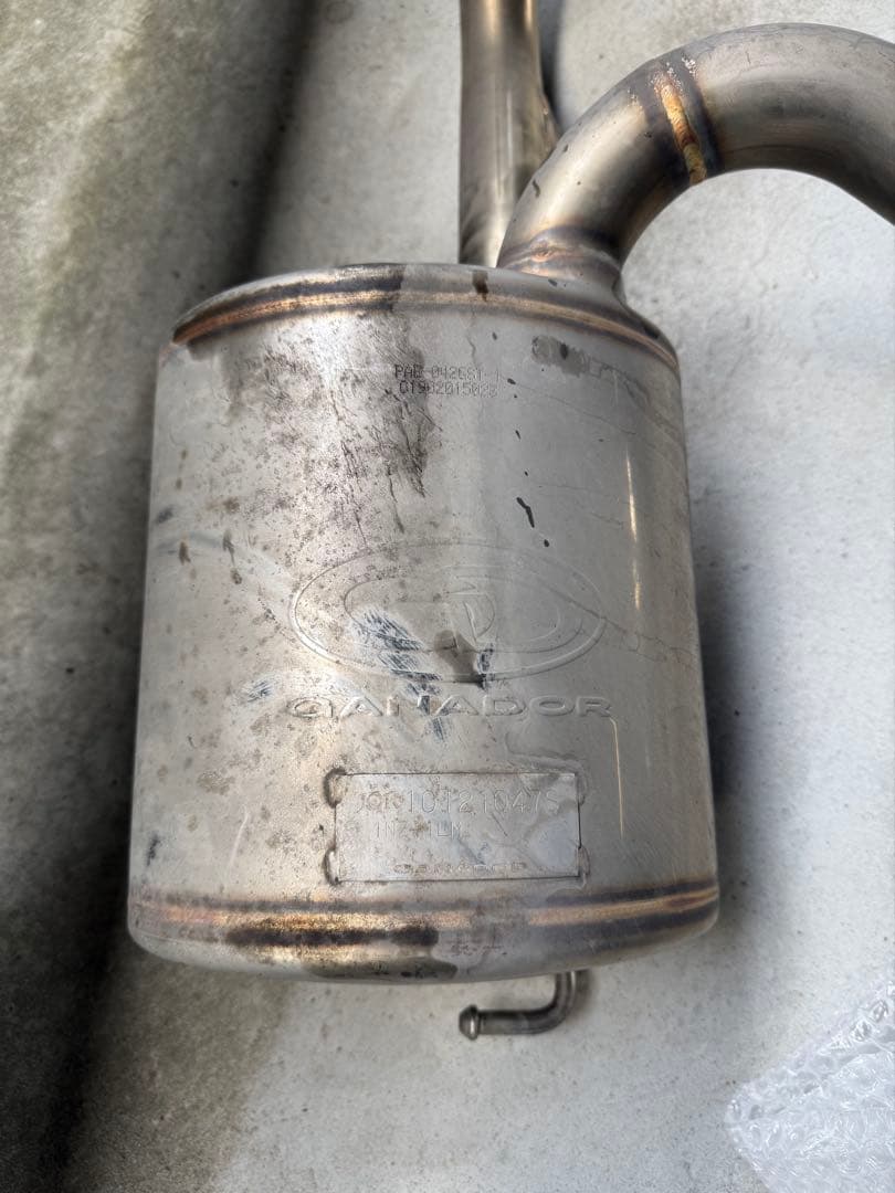 GANADOR ガナドール アクア NHP10 リアマフラー PAE042GST