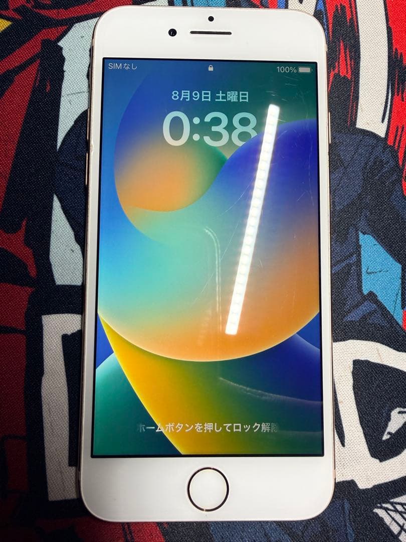 iPhone 8 ゴールド 64GB simロックなし 電池　100%
