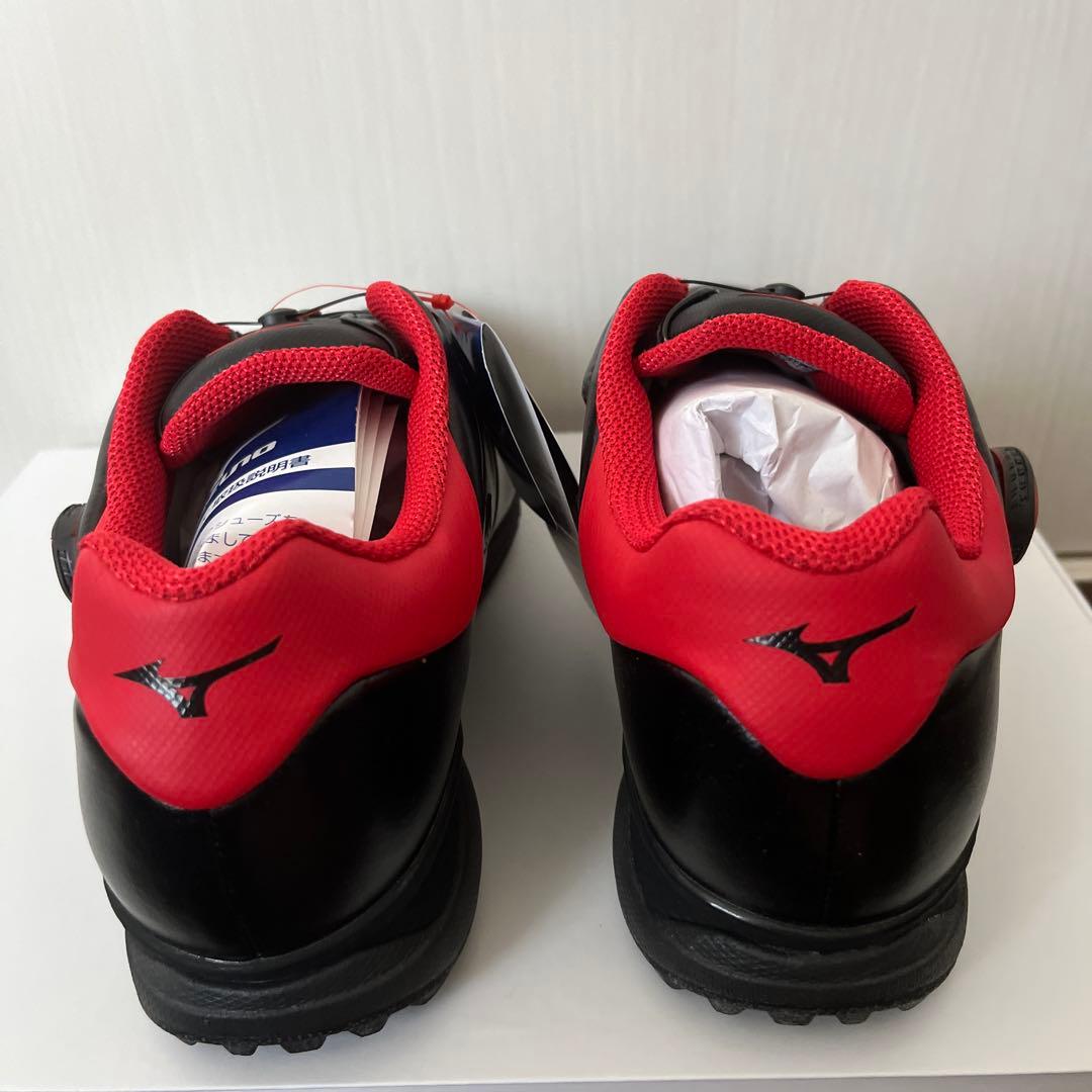 Mizuno BOAシステム ゴルフシューズ ブラック/レッド