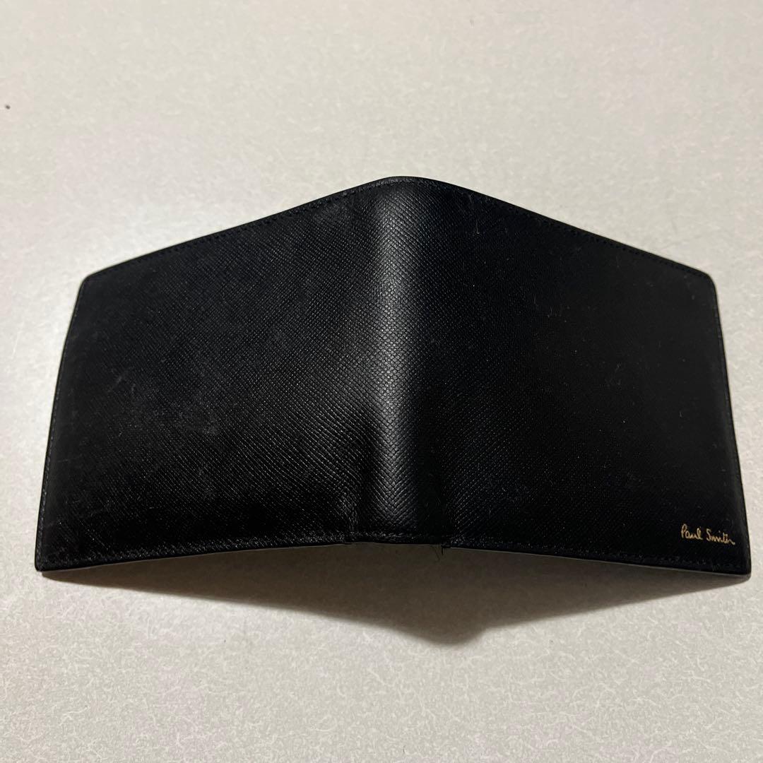 【美品】　Paul Smith ポール・スミスブラック 二つ折り財布