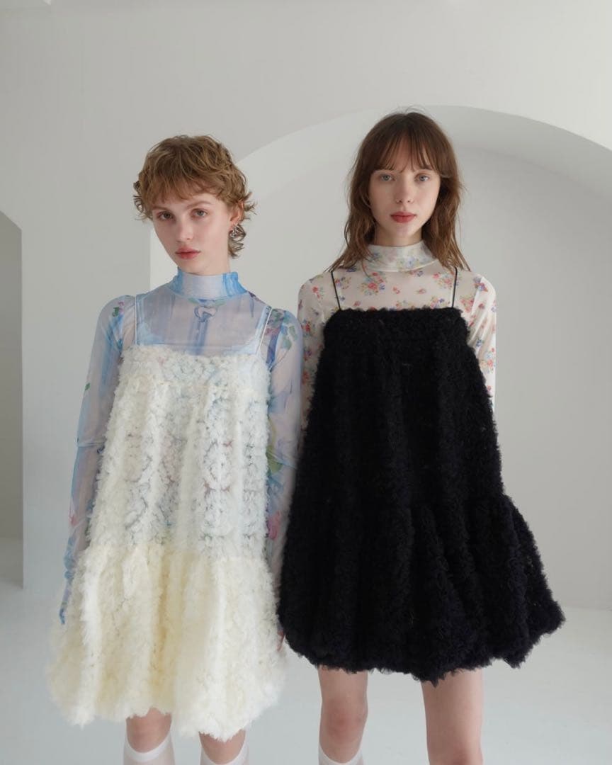 POPPY TULLE BALLOON TUNIC (BLACK) あざぎーにょ