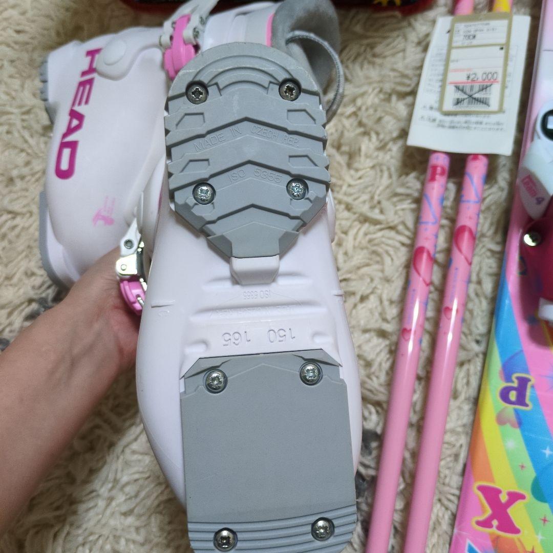 スキー3点セット　子供用　キッズ　スキー板86センチ