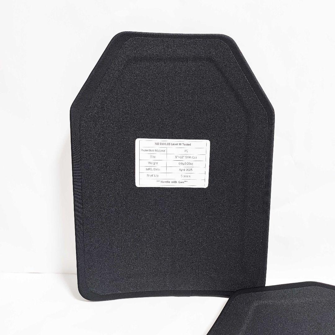 NIJ III レベル３ 防弾プレート Sサイズ 2枚 PE製 新品未使用