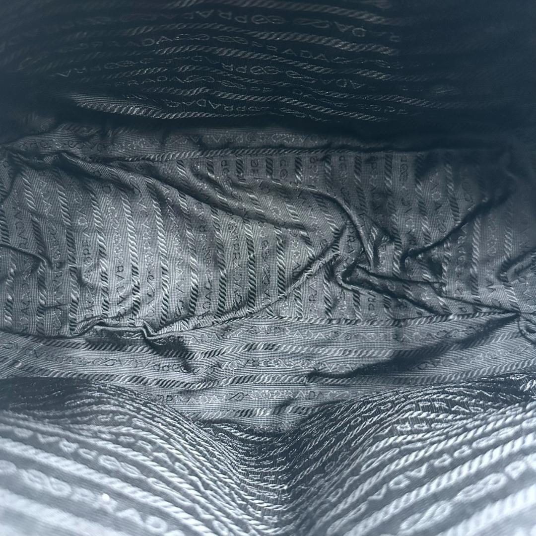 PRADA プラダ ダブルポケット ショルダーバッグ メッセンジャーバッグ 黒