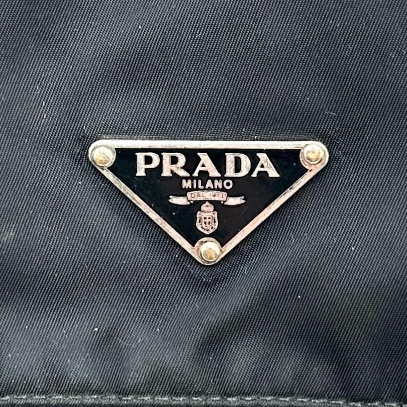 PRADA プラダ ダブルポケット ショルダーバッグ メッセンジャーバッグ 黒