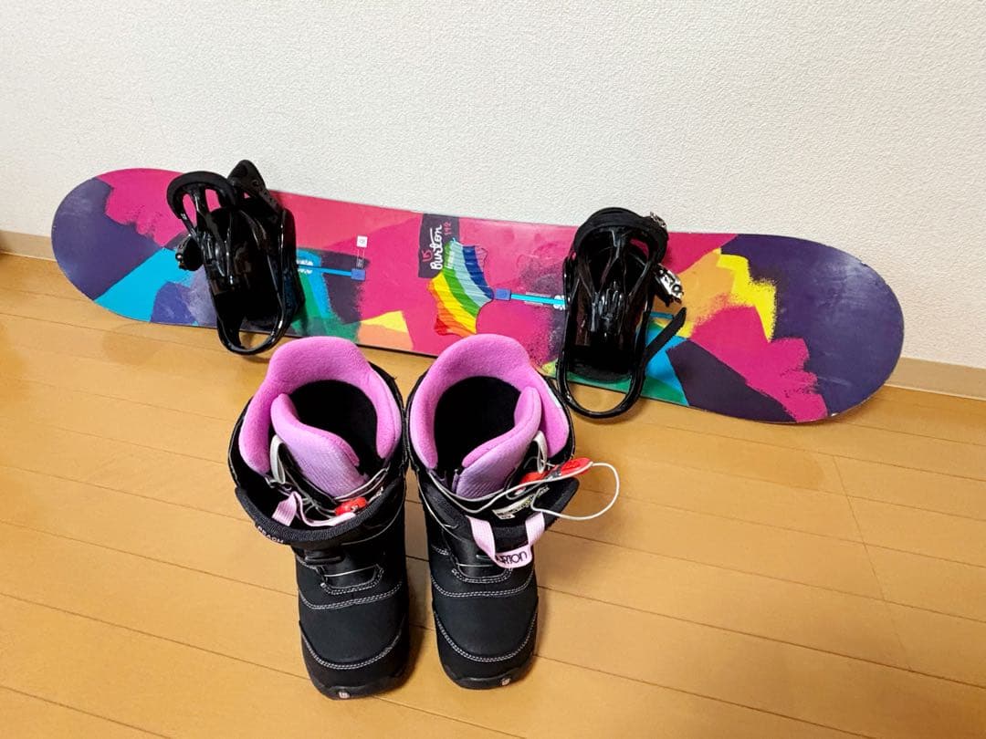 eve BURTON スノーボード 3点セット