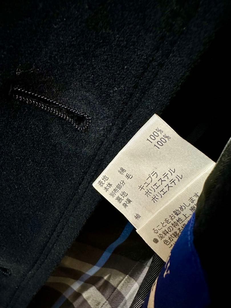 お*か様 BURBERRY BLUE LABEL ネイビー ピーコート 36