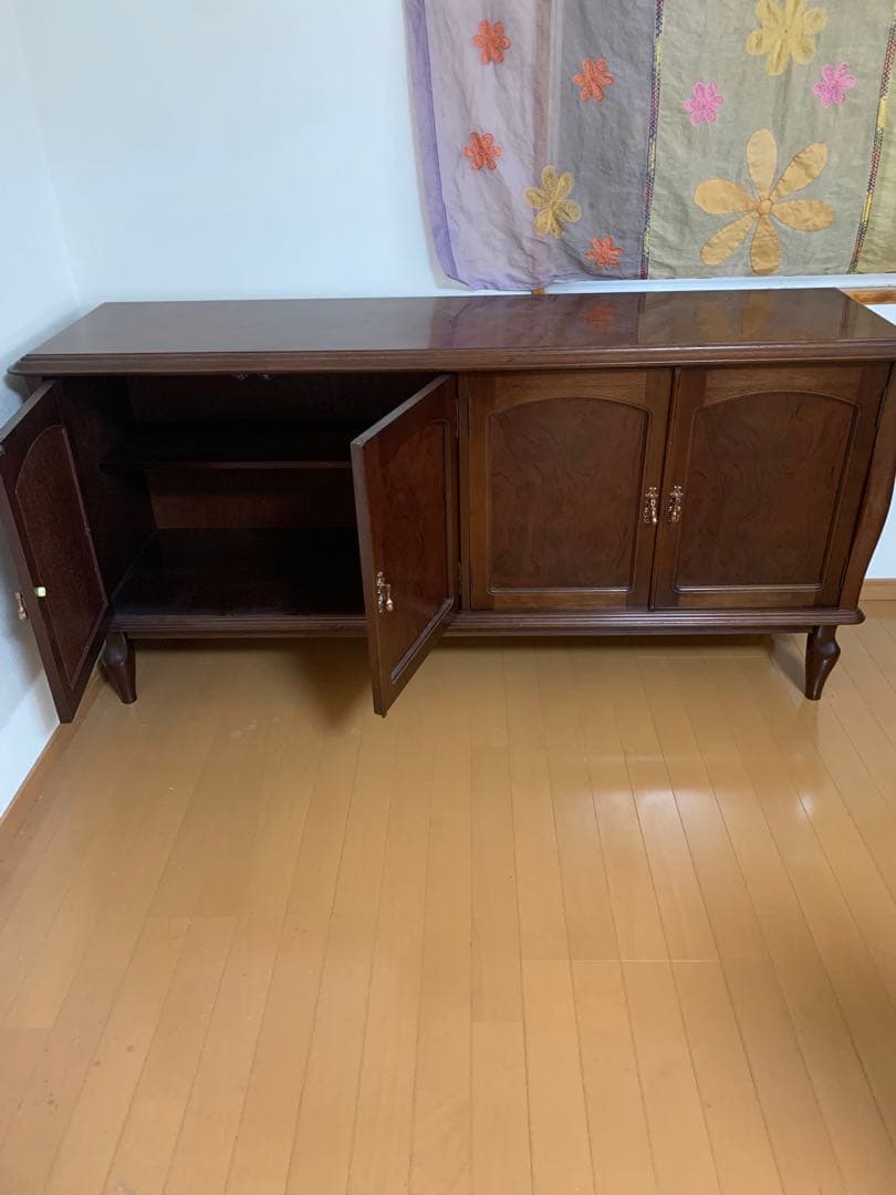 maruni 広島　木製キャビネット 幅約160cm ブラウン