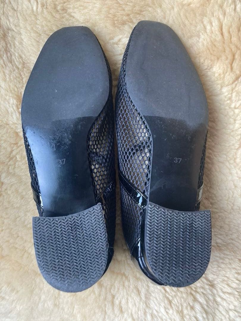 トゥモローランド メッシュパンプス フラットシューズ メリージェーン 37