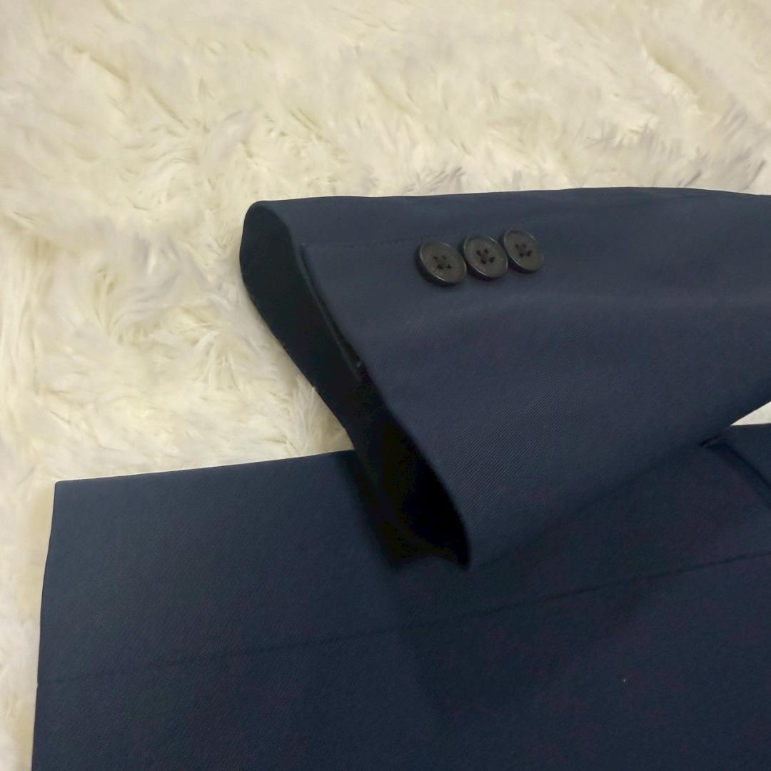 デサント　セットアップ　ネイビー　トラベルスーツ　ウエスト調節可 L相当