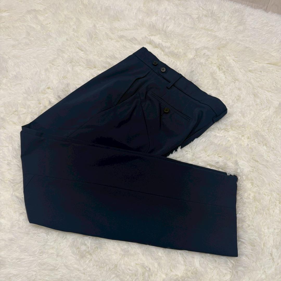 デサント　セットアップ　ネイビー　トラベルスーツ　ウエスト調節可 L相当