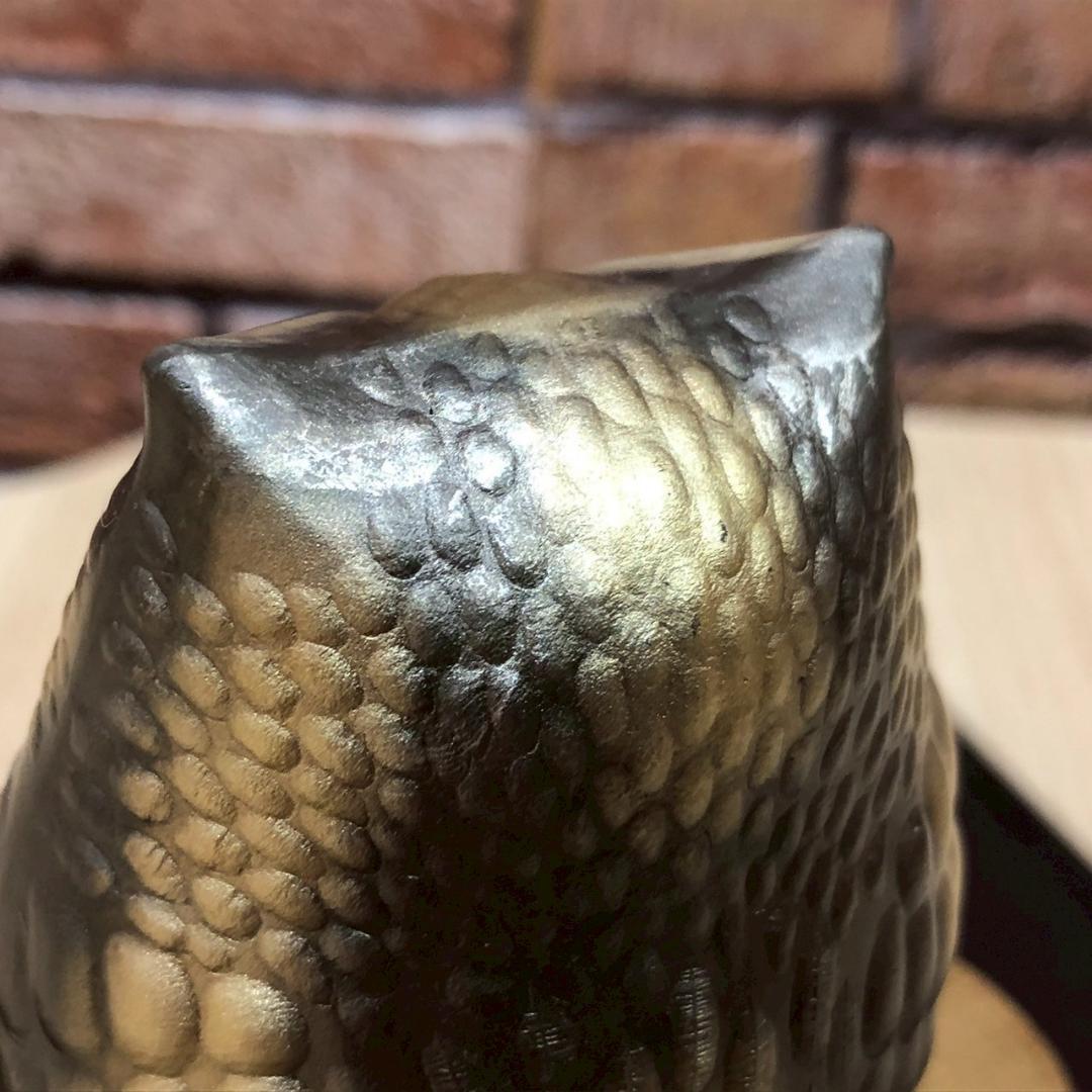 ♥武比古作 TAKEHIKO 純銀 ふくろう 置物 SILVER999 ケース付