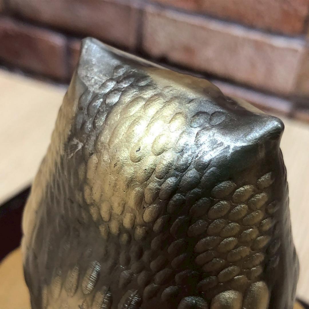 ♥武比古作 TAKEHIKO 純銀 ふくろう 置物 SILVER999 ケース付