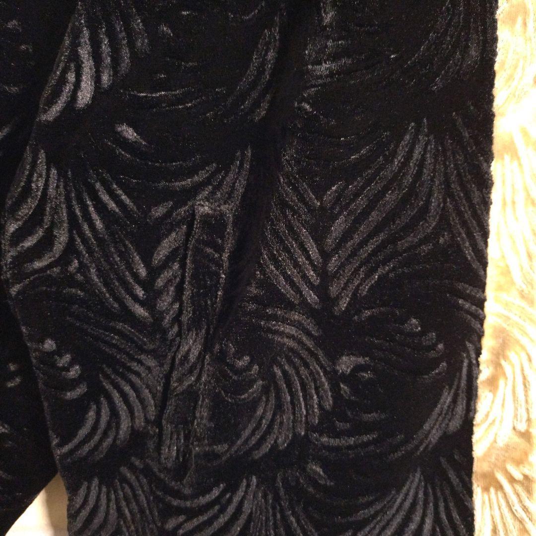 ガルフィー★地柄 総刺繍 ベロア バックロゴ セットアップ ジャージ XL相当