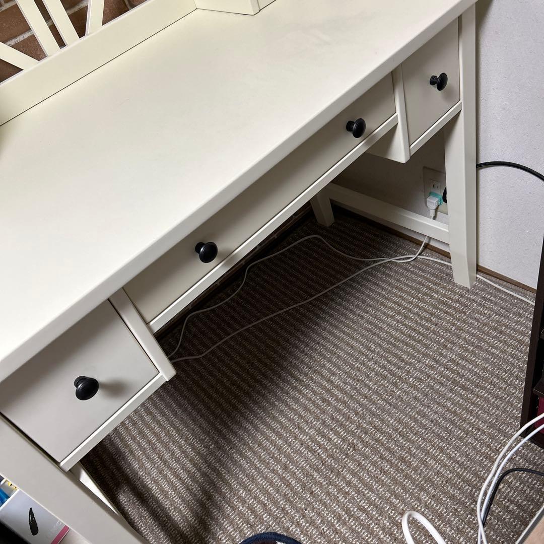 【専用】オフホワイトデスク オープンシェルフ付き