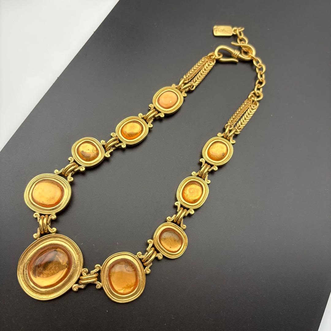 ✨希少✨Yves Saint Laurent ネックレス カラーストーン