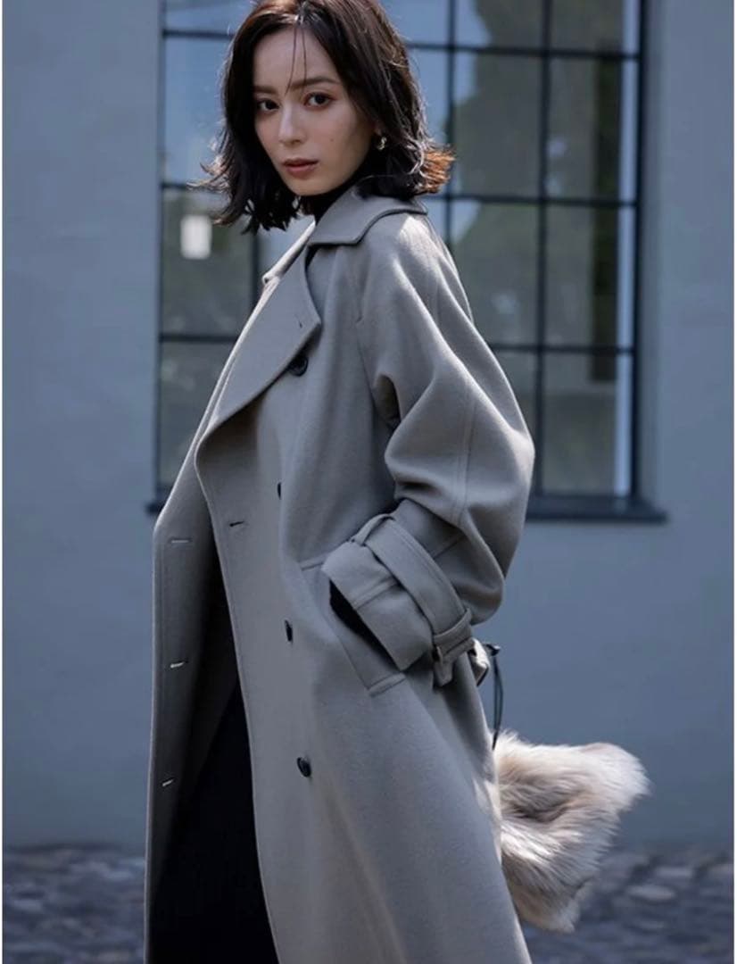 23aw ウールトレンチコート anuans