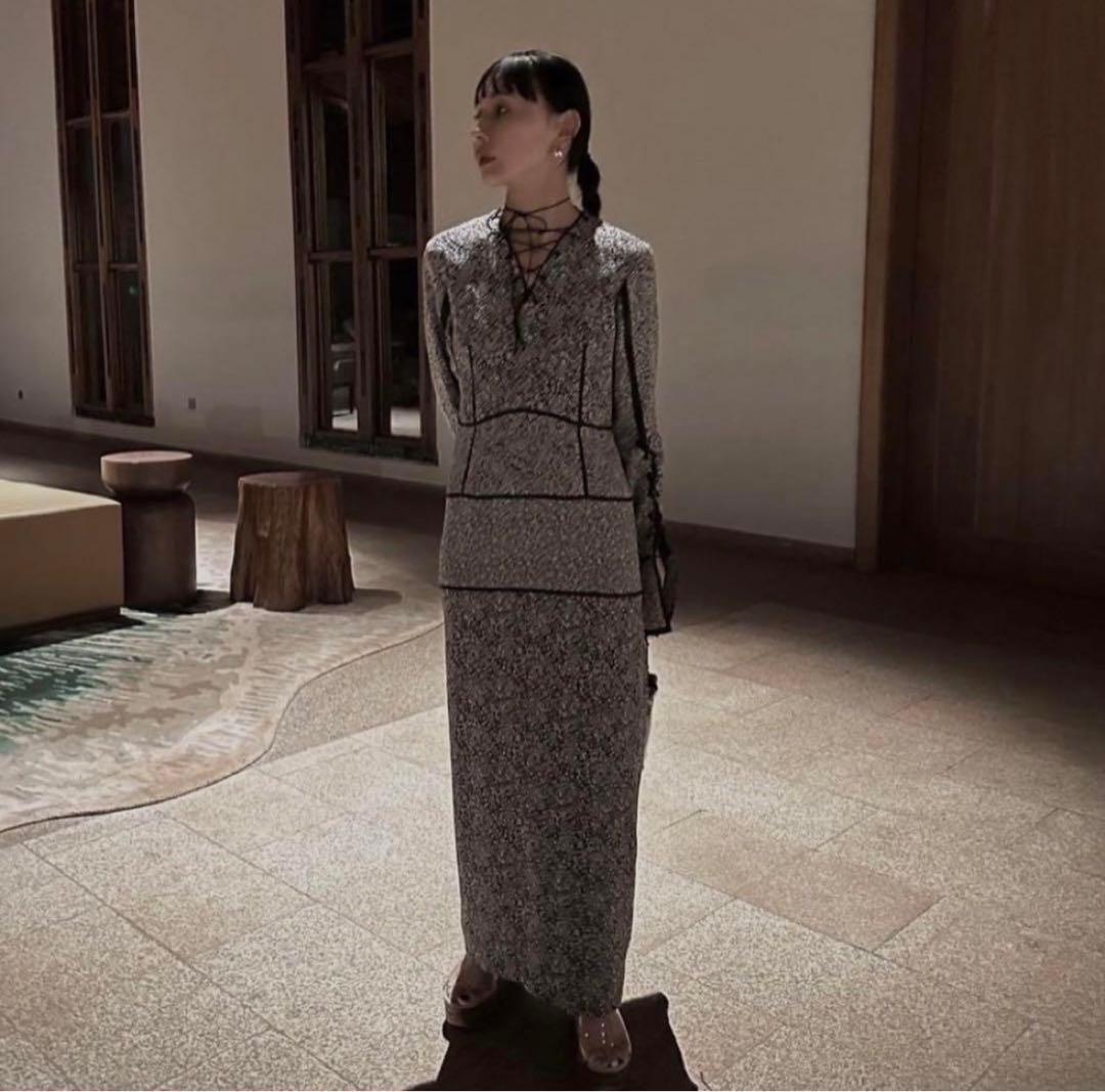 ameri vintage ジャガードドレス代官山店限定完売品