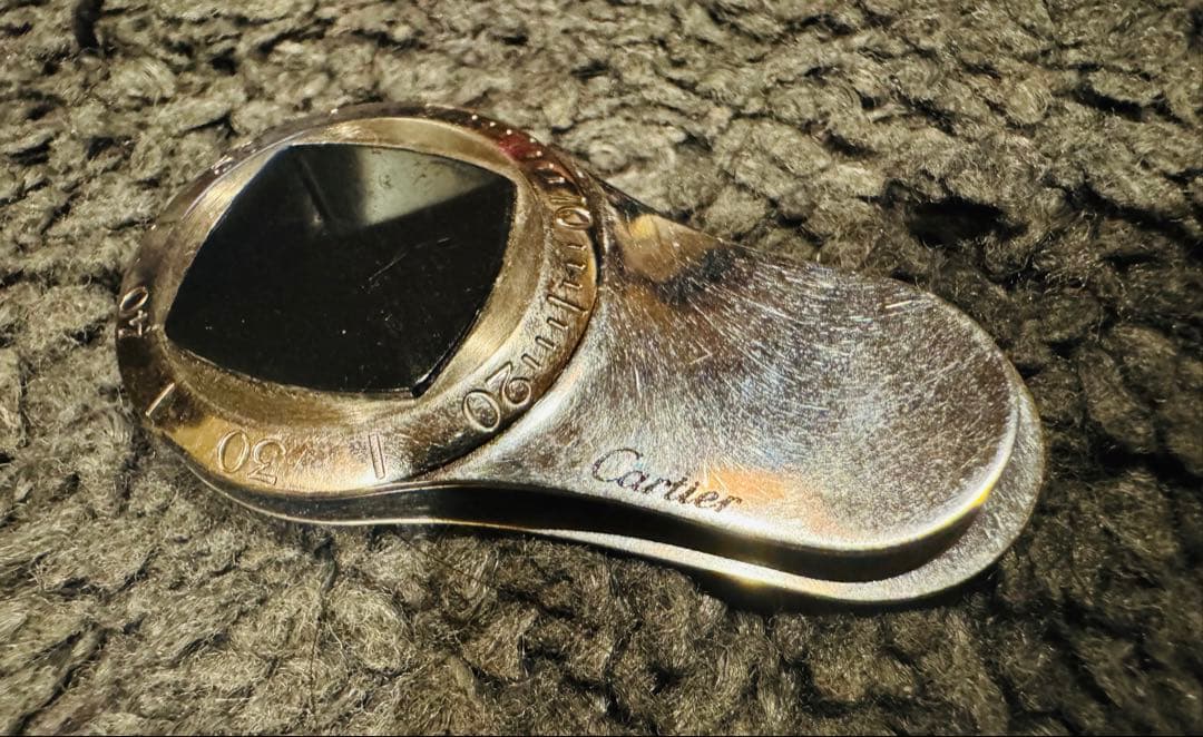 Cartier マネークリップ シルバー ブラック