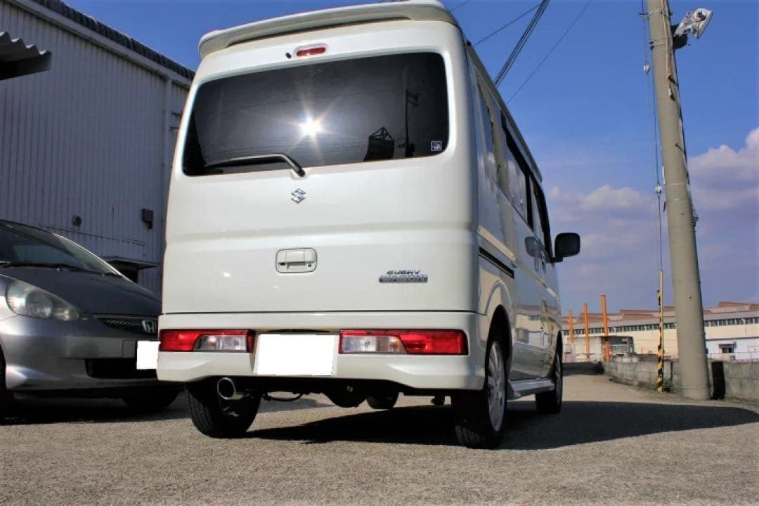 Bluefin スズキ エブリィ ワゴンDA17W1本出し SUS シルバー