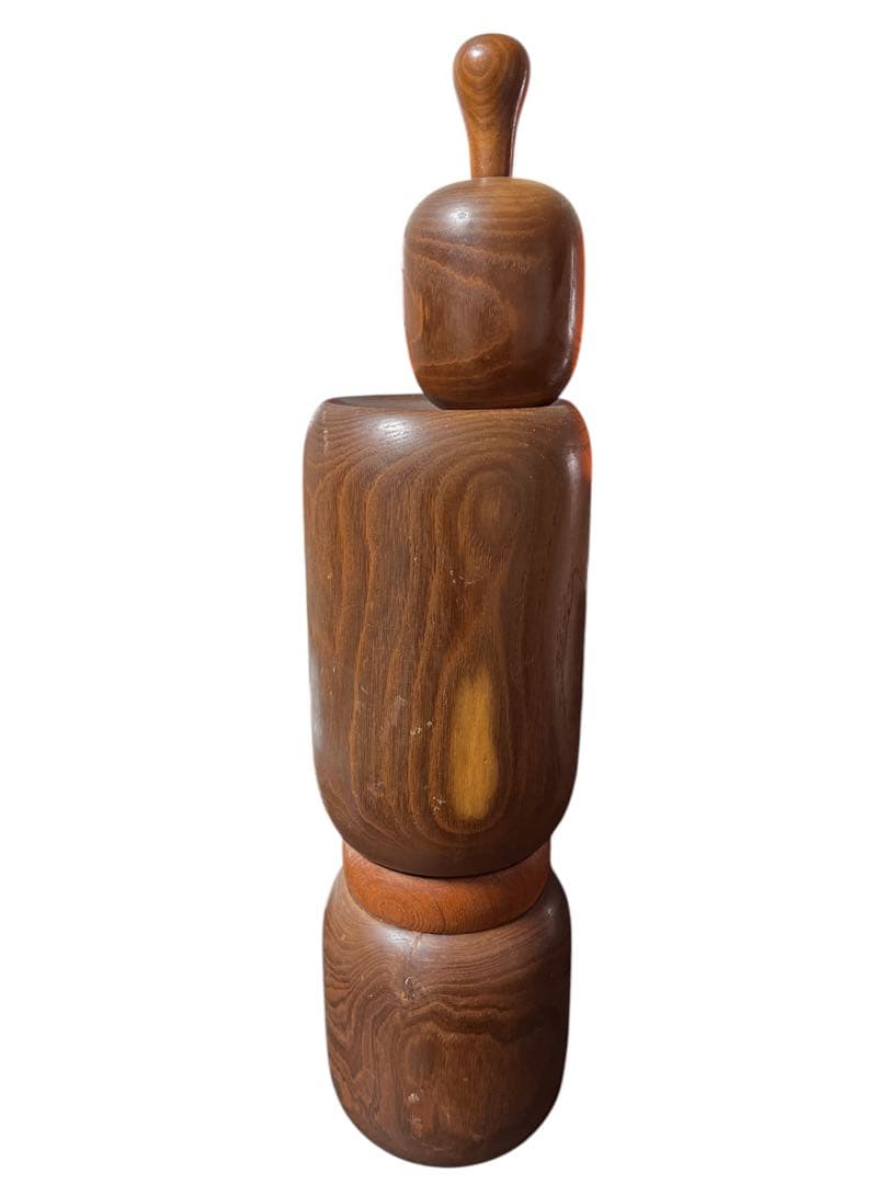 相田晴峰作「虫の声」限定ヴィンテージ創作こけし　すすき　全長46cm