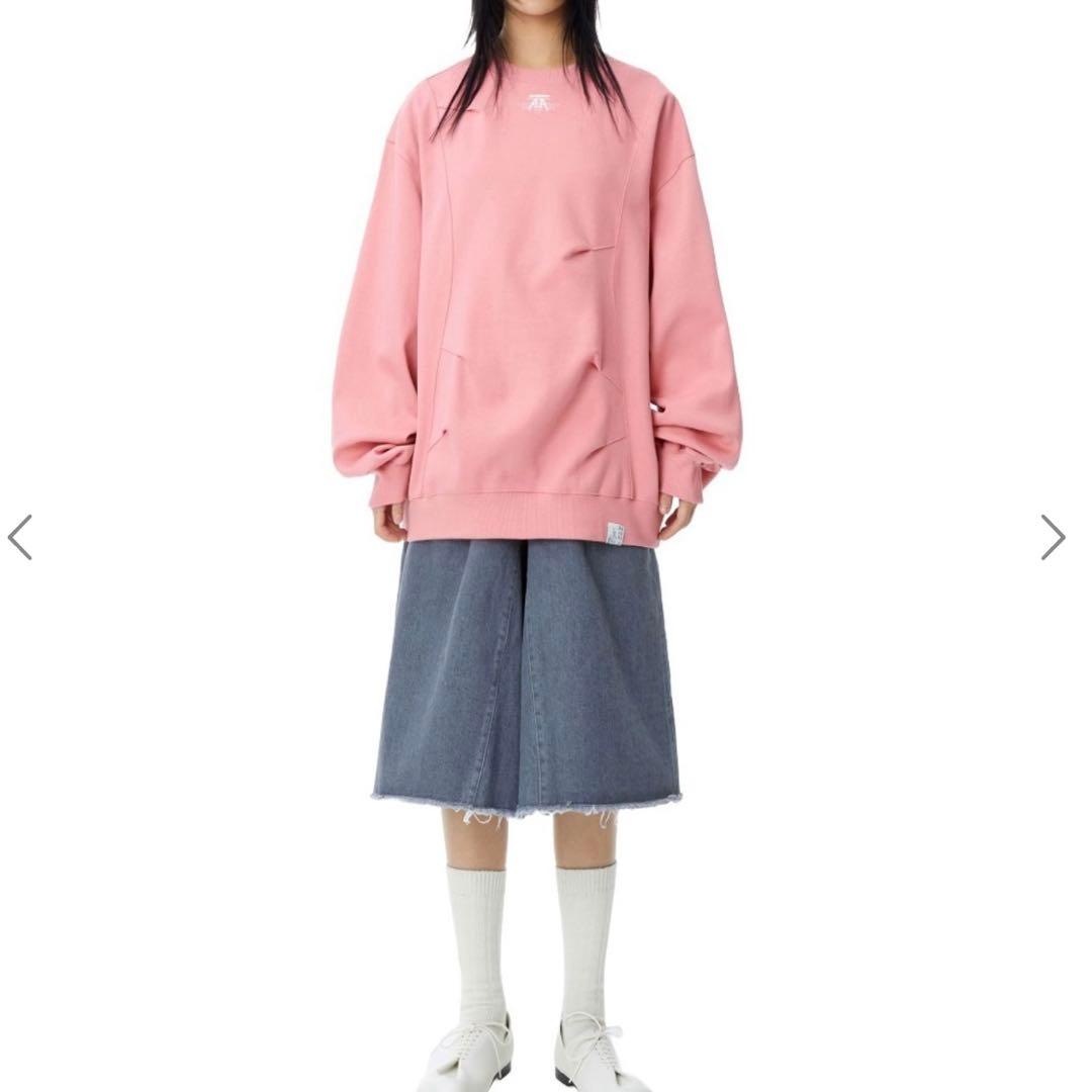 美品　ADERERROR ピンク スウェット アーダーエラー　Nolc logo