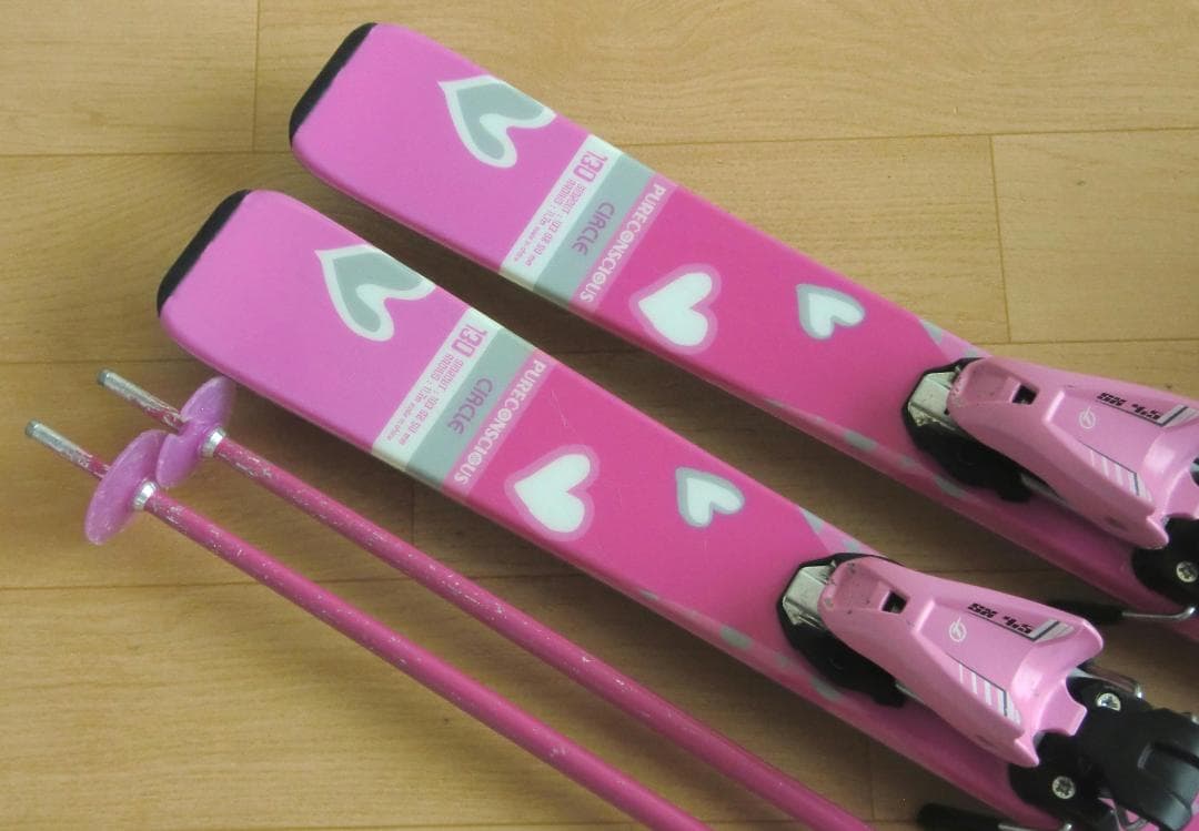 ■■送料無料■PURECONSCIOUS■子供用スキーセット■板130/靴23■